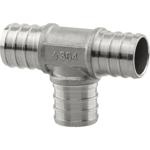 Picture of BOSHART INDUSTRIES PE-PS-T07 PLUMB eeze 3/4"" PEX Tee - Stainless Steel (EA)