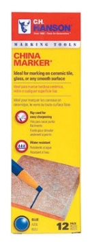 Picture of CH Hanson 10625 C.H. Hanson 6.8 in. L x 0.3 in. W China Marker Blue Plastic 12 pc. (PK-12-EA)