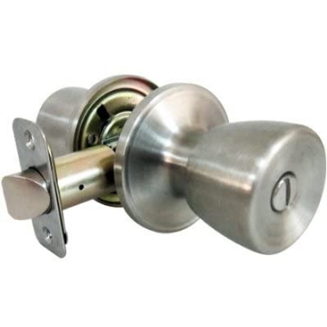 Picture of FU HSING AMERICAS INC TS610B TAIWAN FU HSING INDUSTRIAL CO TS610B Tru-Guard Stainless Steel Tulip Privacy lockset (EA)