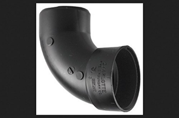 Picture of CHARLOTTE PIPE ABS003021000 Charlotte Pipe Schedule 40 3 in. Hub x 3 in. Dia. Spigot ABS Elbow (EA)