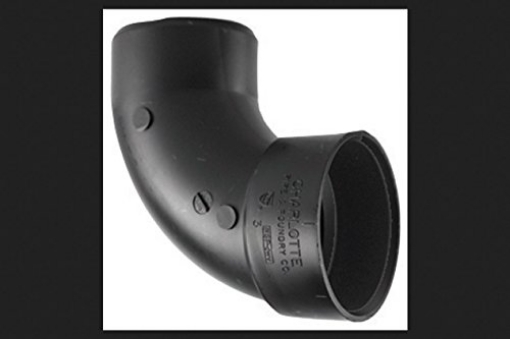 Picture of CHARLOTTE PIPE ABS003021000 Charlotte Pipe Schedule 40 3 in. Hub x 3 in. Dia. Spigot ABS Elbow (EA)