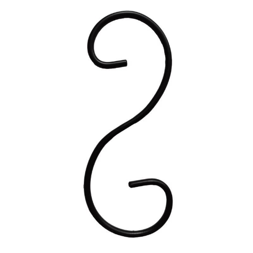 Picture of Living Accents 58045 Living Accents Black Steel 6 in. H S Plant Hook 1 pk (EA)