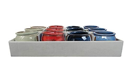 Picture of TRENDSPOT INC DB10021-S4 CERAMIC POT ASSRTED 4" (PK-12-EA)