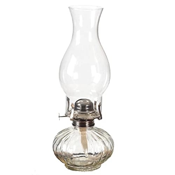 Picture of LAMPLIGHT FARMS 330 Lamplight Vintage Indoor Oil Lamp, Hurricane Lamp, Emergency Kit, Paraffin Oil Rain Lamp, Ellise Oil Lamp, 1 count (PK-4-EA)