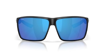 Picture of COSTA 06S912191210264 Costa Del Mar Rincon II Sunglasses, Matte Black/Blue Mirrored 580G, 64 mm (EA)
