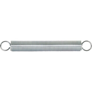 Picture of Prime SP 9636 Prime-Line SP 9636 Extension Spring, Spring Steel Construction, Nickel-Plated Finish, 0.120 GA x 1 In. x 8-1/2 In., Closed Single Loop (Single Pack) (EA)