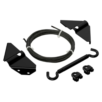 Picture of National/Spectrum Brands N166-004 National Hardware N166-004 Anti-Sag Gate Kit, for Exterior Use, Coated with WeatherGuard Protection, Black (EA)