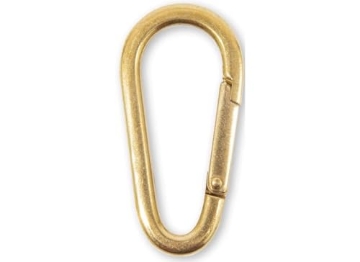 Picture of HILLMAN 9985377 HILLMAN Sanitas Brass Assorted Black/Gold Clip/Hook Carabiner (EA)