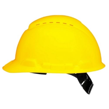 Picture of 3M CHHYH1-V-12-DC 3M Vented Hard Hat, with Pinlock Adjustment, Yellow, 12/case (EA)