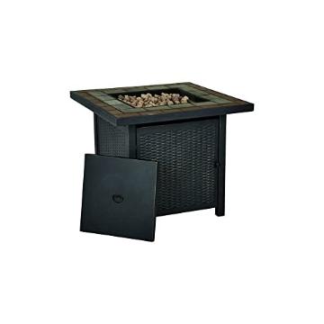 Picture of Living Accents SRGF11626B Living Accents Square Propane Fire Pit 25 in. H x 30 in. W x 30 in. D Steel (EA)