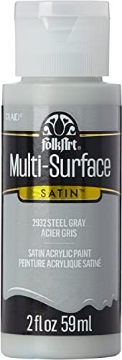 Picture of PLAID ENTERPRISES INC 2932 FolkArt Multi-Surface Paint in Assorted Colors (2 oz), 2932, Steel Gray (PK-3-EA)