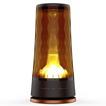 Picture of VORNADO AIR LLC HU1-0091-124 Vornado LUCERNA 2 Alchemy Ultrasonic Humidifier with Ambient Light, 1 Gallon Capacity, 24 Hour Runtime, Modern Luxury Design, Auto Shut-Off, Amber, Whole Room (EA)