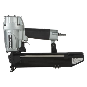 Picture of METABO HPT N5024A2M Metabo HPT Wide Crown Stapler, Pro-Preferred Pneumatic Power Nailers, Lathing Tool for Sheathing & Insulation, Quick Response, 16 Gauge, Up to 150 1" Wide Crown Staples, Length 1" to 2", N5024A2 (EA)