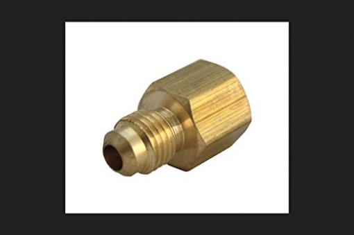 Picture of JMF COMPANY 4331450 JMF 1/4 in. Flare x 1/4 in. Dia. FPT Brass Flare Adapter (PK-10-EA)