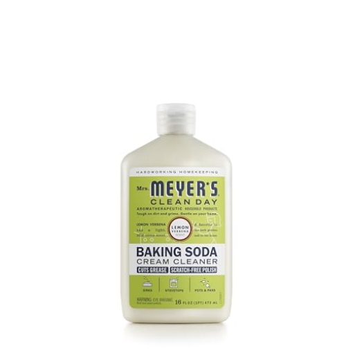 Picture of Mrs Meyers 11919 MRS. MEYER'S CLEAN DAY Baking Soda Cream Cleaner, Cuts Grease, Scratch-Free Polish, Lemon Verbena, 16 Fl Oz, Pack of 1 (PK-6-EA)