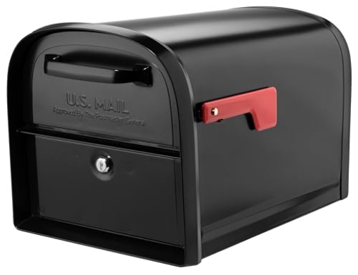 Picture of ARCHITECTURAL MAILBOXES 6300B-10 Architectural Mailboxes 6300B-10 Oasis 360 Locking Parcel Mailbox, Extra Large, Black, 6300B-10 (EA)