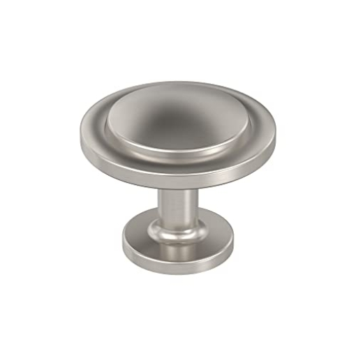 Picture of Amerock BP37025G10 Miseno MCKTRK4119 Meyers 1-3/16 Inch Mushroom Cabinet Knob - Brushed Satin Nickel (EA)