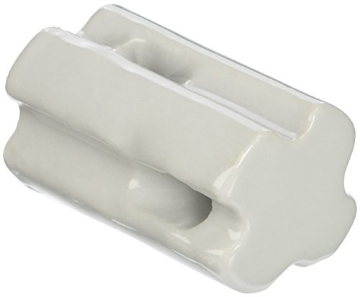 Picture of GALLAGHER G692034 Gallagher Porcelain High Strain Insulator 10-Pack | Durable, Fire-Resistant Corner and End Insulator for Permanent High-Tensile Electric Fencing (EA)