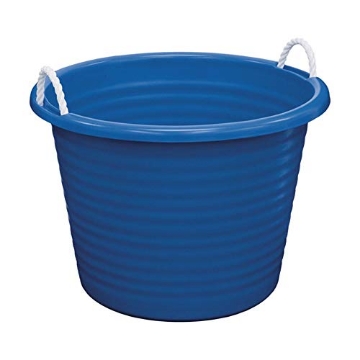 Picture of United Banking Supplies, Inc. TU0085 Rough & Rugged Tu0085 17 Gallon Blue Rope Handle Tub6 (PK-6-EA)
