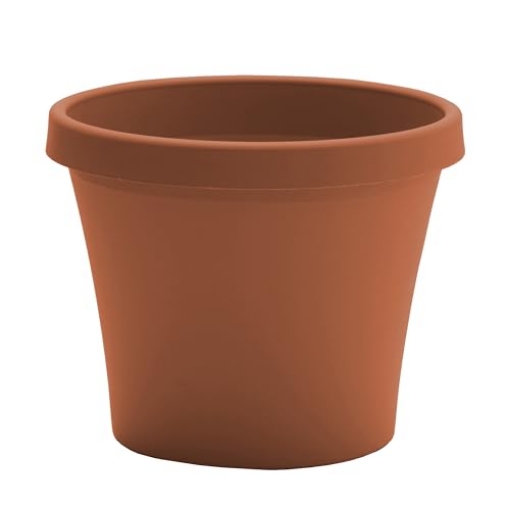 Picture of Bloem, Lcc. 50006C Bloem Terra 6" Diameter Round Terra Cotta Resin Planter Pot with Drainage Holes for Indoor and Outdoor Gardening (EA)