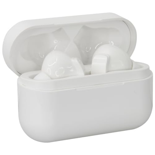 Picture of iLive IAEBT411W iLive Electronics IAEBT411W in-Ear Active-Noise-Canceling True Wireless Bluetooth Earbuds with Microphones and Charging Case, Sweatproof, Touch Controls, White (EA)