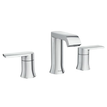 Picture of Moen 84763 Moen Genta Chrome Adjustable Widespread Two-Handle Bathroom Faucet, Valve Included, 84763 (EA)