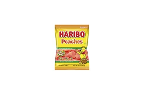 Picture of Haribo of America, Inc. 616314 Haribo Gummi Candy Peaches, 5-ounces (Pack of12) (PK-12-EA)