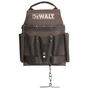 Picture of DEWALT(R) DWST550114 DEWALT Leather Tool Pouch for Electricians, 8 Pockets, Hammer Loops and Tape Chain (DWST550114) (EA)