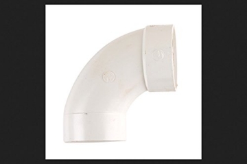 Picture of Nds 41P0ST Plastic Trends 4 in. Hub x 4 in. Dia. Spigot PVC Elbow (EA)