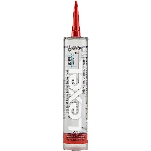 Picture of SASHCO INC (SEALANTS) 13010 Sashco 13010 10.5oz Sealants Clear Lexel Adhesive Caulk, 10.5-Ounce (Pack of 12) (PK-12-EA)