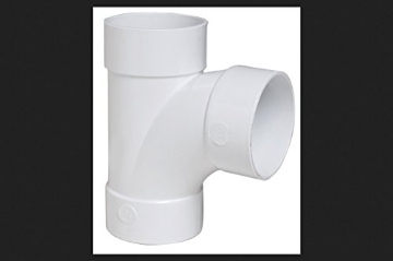 Picture of Nds 3P09 Plastic Trends 3 in. Hub x 3 in. Dia. Hub PVC Sanitary Tee (EA)