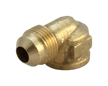 Picture of JMF COMPANY 4503074 JMF 1/2 in. Flare x 1/2 in. Dia. FPT Brass 90 Degree Elbow - Case Of: 5; (PK-5-EA)