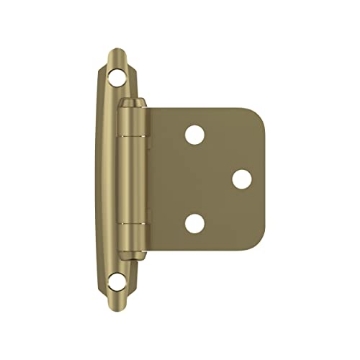 Picture of Amerock BPR3429BBZ Amerock BPR3429BBZ | Cabinet Hinge | Variable Overlay Self Closing Face Mount | Golden Champagne | Kitchen Cabinet Door Hinge | 1 Pair/2 Pack | Functional Hardware (EA)