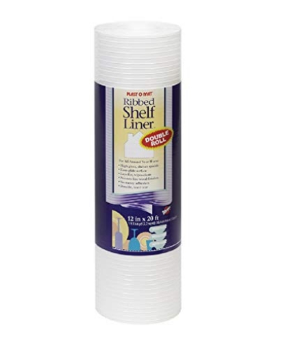 Picture of Warps PM120-W Warp's Plast O Mat Shelf Liner Ribbed 12" W X 20ft. L Non Adhesive White (EA)