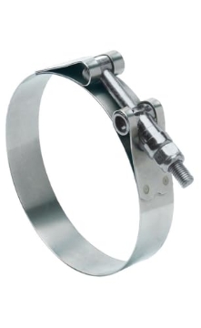 Picture of IDEAL(R) 3.001E+11 TBLT HSCLMP1-3/8TO1-9/16 Silver Hose Clamp with Tongue Bridge Stainless Steel Band (EA)