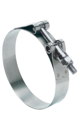Picture of IDEAL(R) 3.001E+11 TBLT HSCLMP1-3/8TO1-9/16 Silver Hose Clamp with Tongue Bridge Stainless Steel Band (EA)