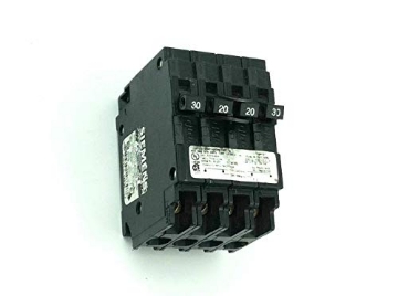 Picture of Siemens Q23020CT2 SIEMENS Quadplex Two Double Pole 30 Amp Outside Two Double Pole 20 Amp Inside Circuit Breaker (Q23020CT2) (EA)