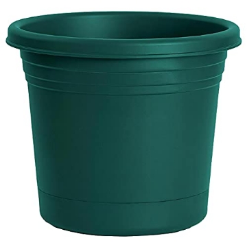 Picture of RUGG MANUFACTURING CORP AR8-FG Rugg Round Rolled Rim Planter, UV Resistant Polyresin Pot, 8" (Forest Green) (EA)