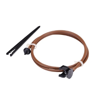 Picture of Rain Drip SDFLGT Raindrip SDFLGT 2 GPH Pressure Compensating Dripper Assembly, with Clamp N Pierce Inlet on 4 in. Stake, Brown (EA)