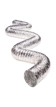 Picture of DEFLECTO FUL0625 Deflecto Jordan 300 in. L x 6 in. Dia. Silver/White Aluminum Vent Hose (EA)