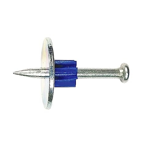 Picture of BLUE POINT FASTENING INC PDW25-63F10 BluePoint Fastener 2-1/2" Length pins 1" Metal Round Washer .300 Head .145 Shank Diameter Qty:100 (EA)
