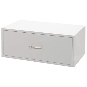 Picture of ORGANIZED LIVING 7315-1124-11 Organized Living freedomRail 1 Drawer Double Hang OBox - White (EA)