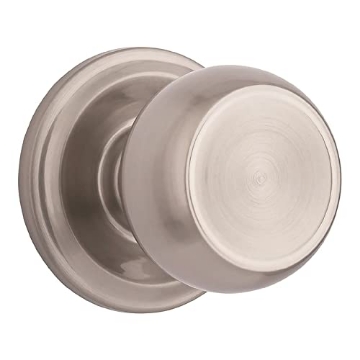 Picture of BRINKS 23041-119 BRINKS Stafford Hall Closet Door Knob, Satin Nickel - Hands-Free Technology, Non-Locking, ADA Compliant, Easy Install, Commercial Grade Chassis (EA)