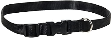 Picture of Lupine Collars & Leads 27502 LupinePet Basics 3/4" Black 13-22" Adjustable Collar for Medium and Larger Dogs (EA)
