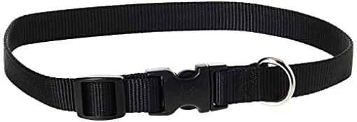 Picture of Lupine Collars & Leads 27502 LupinePet Basics 3/4" Black 13-22" Adjustable Collar for Medium and Larger Dogs (EA)