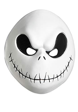 Picture of Disguise DG24640 Disguise Disney mens the Nightmare Before Christmas Jack Skellington costume masks, White/Black, One Size US (EA)