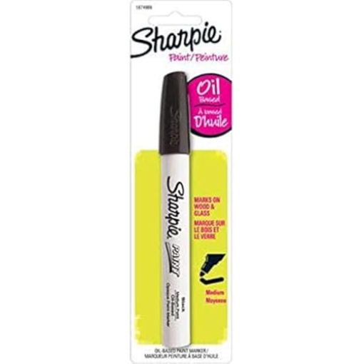 Picture of SAN SAN1905330 SHARPIE 1874989 Uni Paint Marker, Regular Tip, Black - Quantity 666 (PK-6-EA)