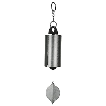 Picture of WOODSTOCK PERCUSSION INC HWLAS Woodstock Chimes Heroic Windbell Wind Chime for Outside 40" Large Silver,Deep Tone Sound, Outdoor Decor for Patio, Porch, Garden HWLAS (EA)