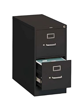 Picture of HON COMPANY H312.P.P HON 2-Drawer Office Filing Cabinet - 310 Series Full-Suspension Letter File Cabinet, 26.5" D, Black (H312) (EA)