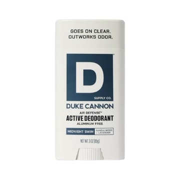 Picture of DUKE CANNON - DEOAF-MNTS3 Duke Cannon Midnight Swim Aluminum-Free Deodorant for Men - Air Defense, Sandalwood + Lavender Scent, 3 oz – Long-Lasting, Clear Glide, Skin-Soothing Formula (EA)